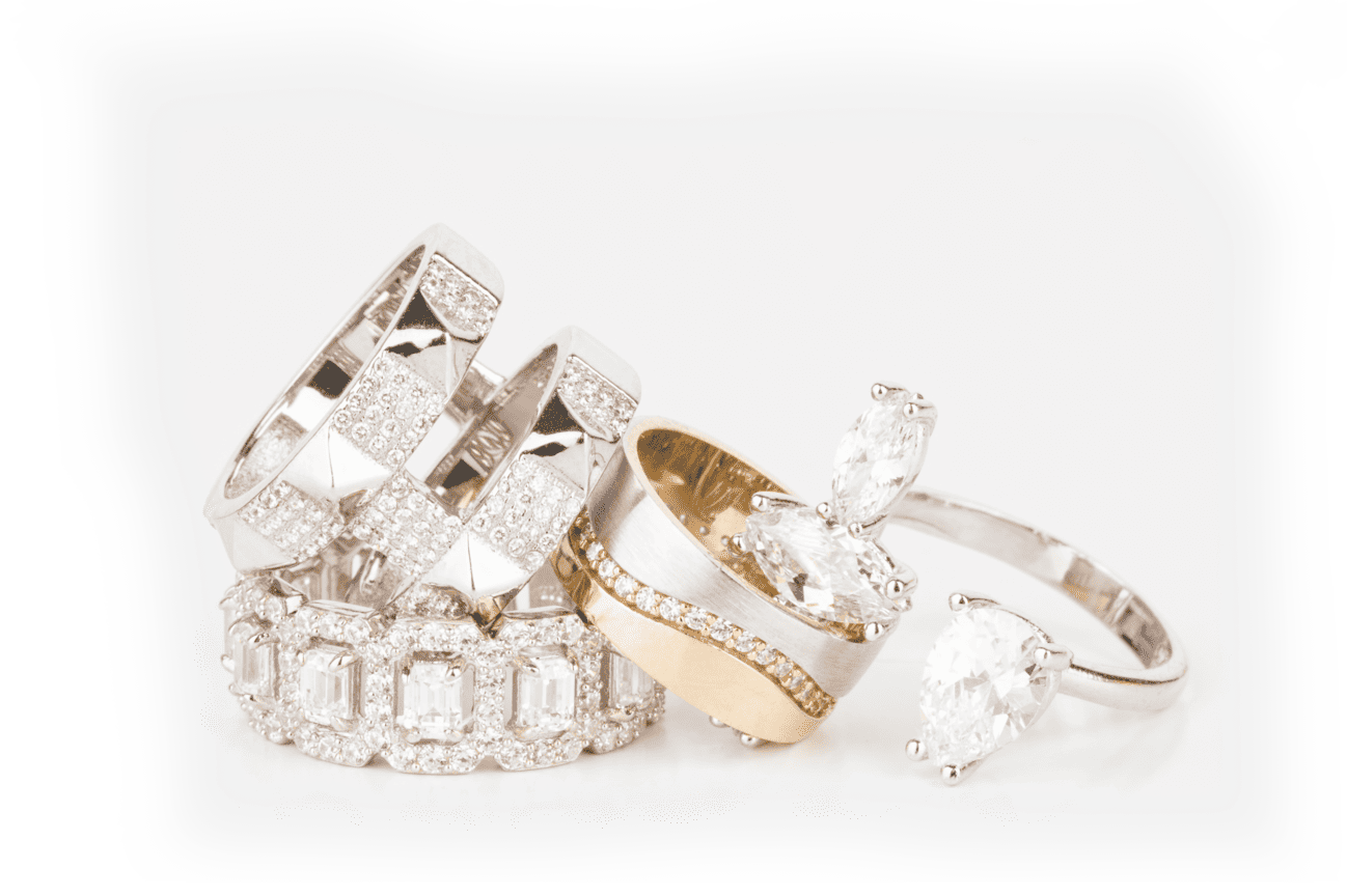 different types of diamond rings