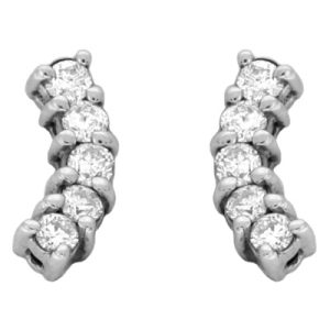 White Gold Diamond Earring