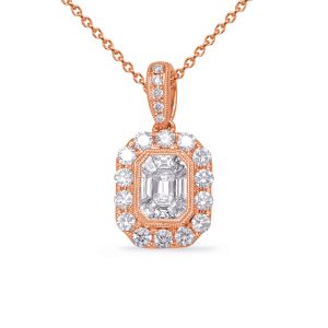 Rose Gold Diamond Pendant