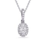 White Gold Diamond Pendant