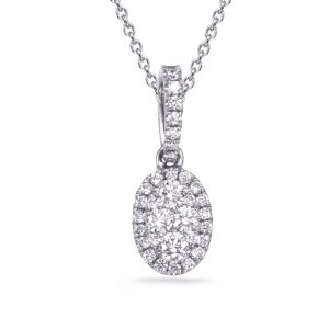 White Gold Diamond Pendant