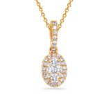 Yellow Gold Diamond Pendant