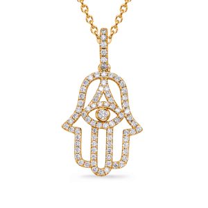 Yellow Gold Diamond Pendant