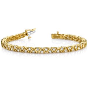 Zig-zag Tennis Bracelet