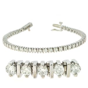 Bar Tennis Diamond Bracelet