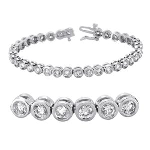 Tube Set Diamond Bracelet
