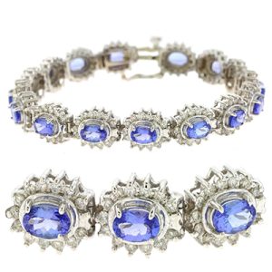 Tanzanite./diamond Bracelet