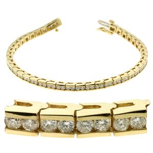 Channel Set Tennis Bracelet