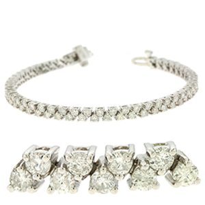 White Gold Tennis Bracelet