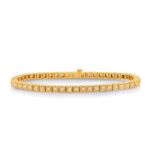 Yellow Gold Diamond Tennis Bracelet