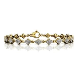Yellow Gold Diamond Tennis Bracelet
