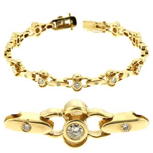 Yellow & White Gold Diamond Bracelet