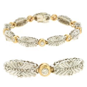 Amethyst. & Diamond Bracelet
