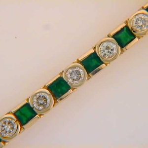 Emerald & Diamond Bracelet