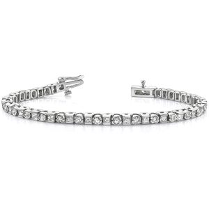 White Gold Tennis Bracelet