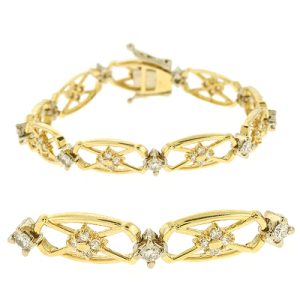 Yellow & White Gold Diamond Bracelet
