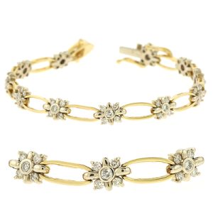 Yellow & White Gold Diamond Bracelet