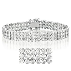 Diamond Tube Bracelet