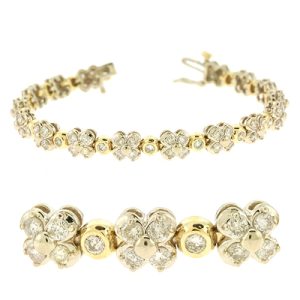 Yellow & White Gold Diamond Bracelet
