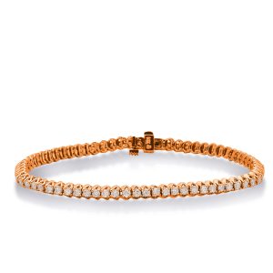 Rose Gold Diamond Tennis Bracelet