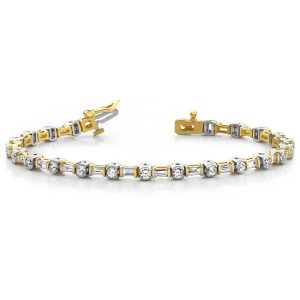 Yellow & White Gold Diamond Bracelet