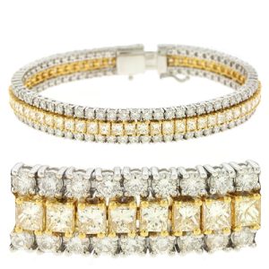 Yellow & White Gold Diamond Bracelet