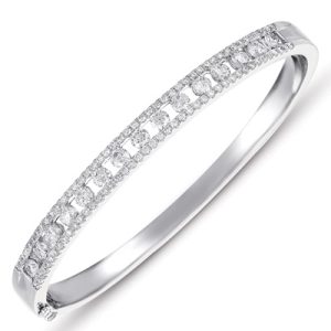 White Gold Bangle Bracelet