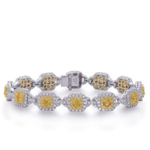 Yellow & White Gold Yellow Dia Bracelet