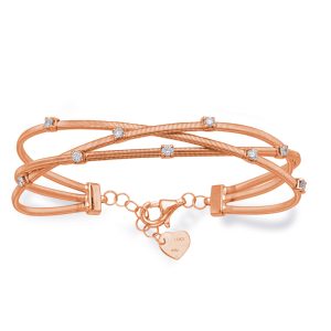 Rose Gold Bangle Italian Made