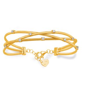 Yellow Gold Bangle Italian Made