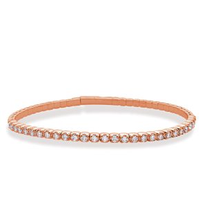 Rose Gold Flexible Bangle Bracelet