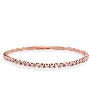 Rose Gold Flexible Bangle Bracelet