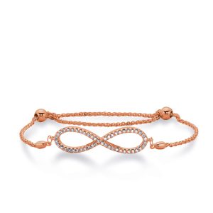 Rose Gold Bolo Diamond Bracelet
