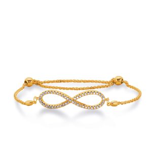Yellow Gold Bolo Diamond Bracelet