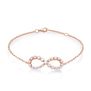 Rose Gold Infinity Sign Bracelet
