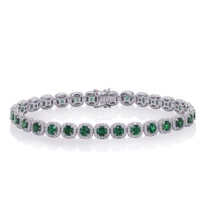 Emerald & Diamond Bracelet