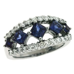 Sapphire & Diamond Ring