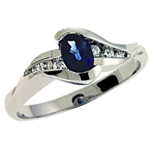 Sapphire & Diamond Ring
