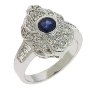 Sapphire &  Diamond Ring