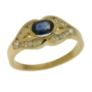 Sapphire & Diamond Ring