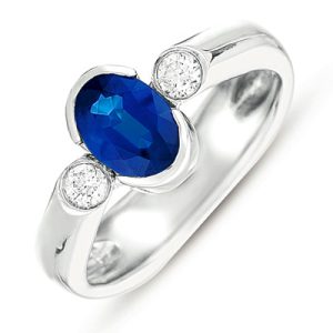 Sapphire & Diamond Ring