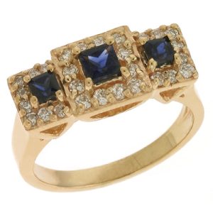 Amethyst & Diamond Ring