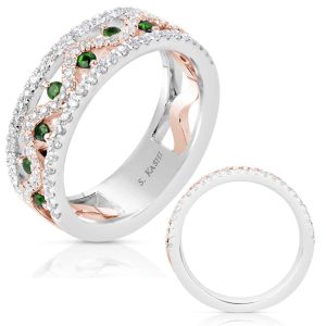 Rose & White Gold Tsavorite Ring