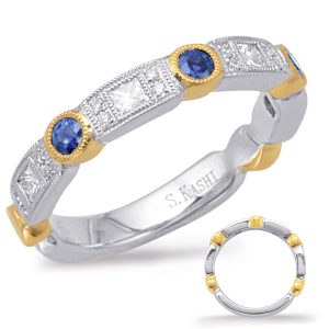 Yellow & White Gold Sapphire & Diamond
