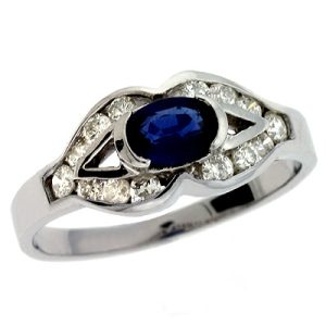 Sapphire./diamond Ring