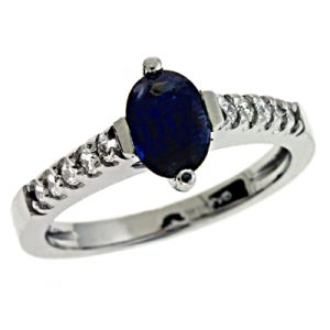 Sapphire./diamond Ring