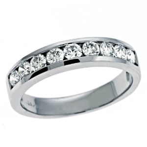 Diamond Band White Gold