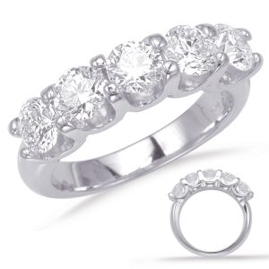 Platinum Prong Set Band