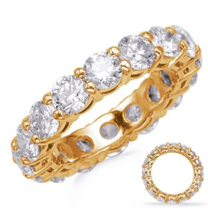 Yellow Gold Eternity Band