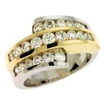 Two Tone Diamond Ring